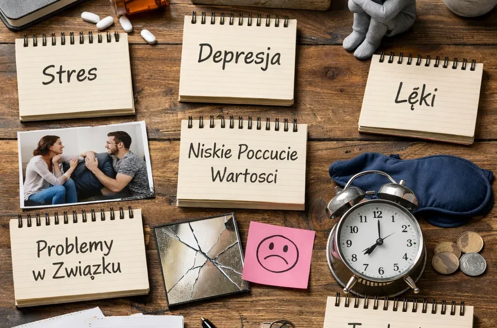 Najczęstsze powody zgłaszania się do psychologa